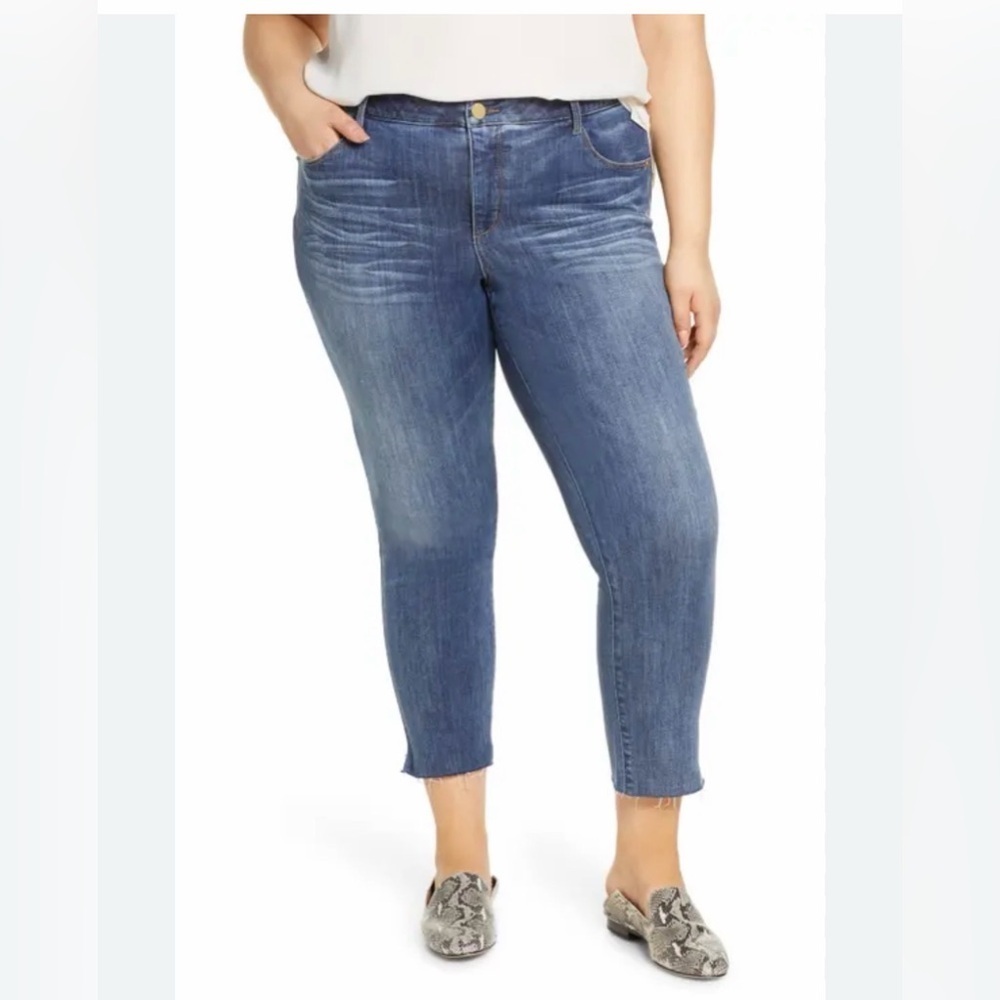 Wit & Wisdom Rough Hem Ankle Jeans Size 22W. Style #LQG2191F8.